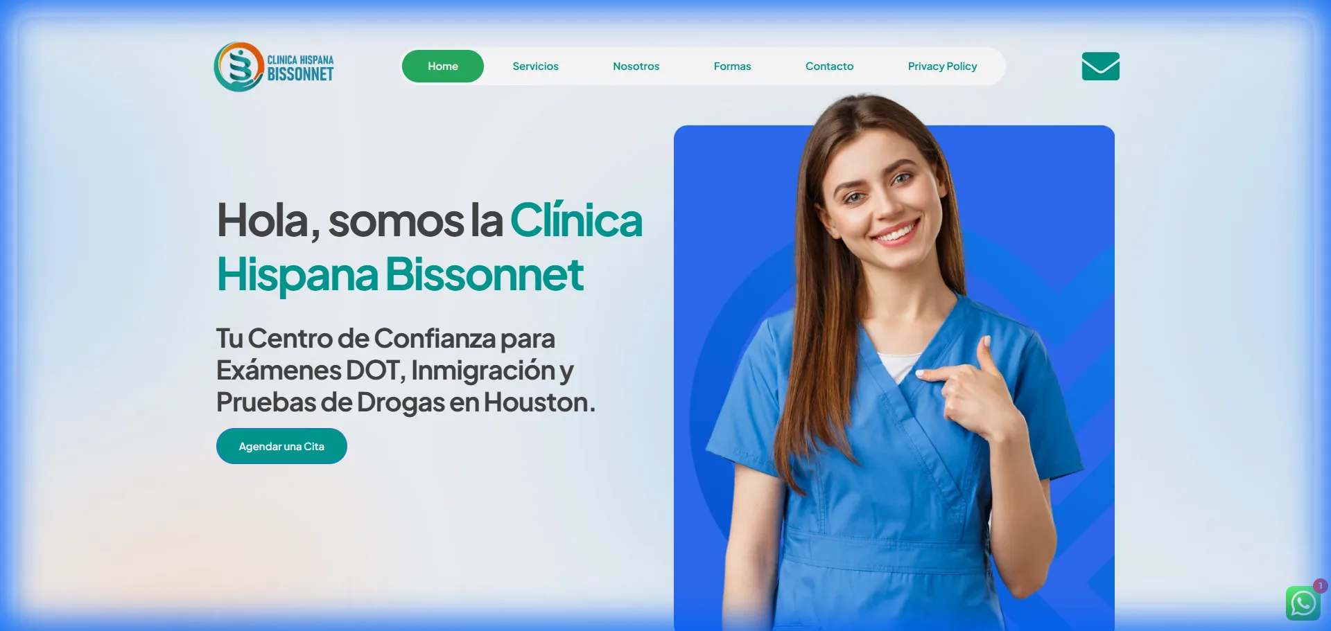 Proyecto web de Clínica Hispana Bissonnet